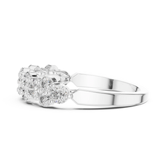 Effervescent Round Cluster Diamond Band