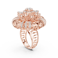 Aurevia Majestic Mandala Filigree Statement Ring