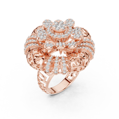 Aurevia Majestic Mandala Filigree Statement Ring