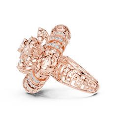 Aurevia Majestic Mandala Filigree Statement Ring