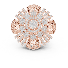 Aurevia Majestic Mandala Filigree Statement Ring