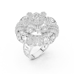 Aurevia Majestic Mandala Filigree Statement Ring