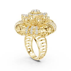 Aurevia Majestic Mandala Filigree Statement Ring