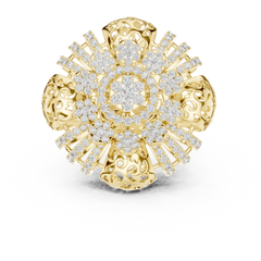Aurevia Majestic Mandala Filigree Statement Ring