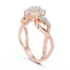 Petal Halo Ring