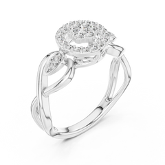Petal Halo Ring