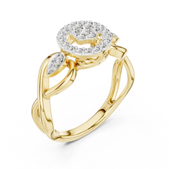 Petal Halo Ring