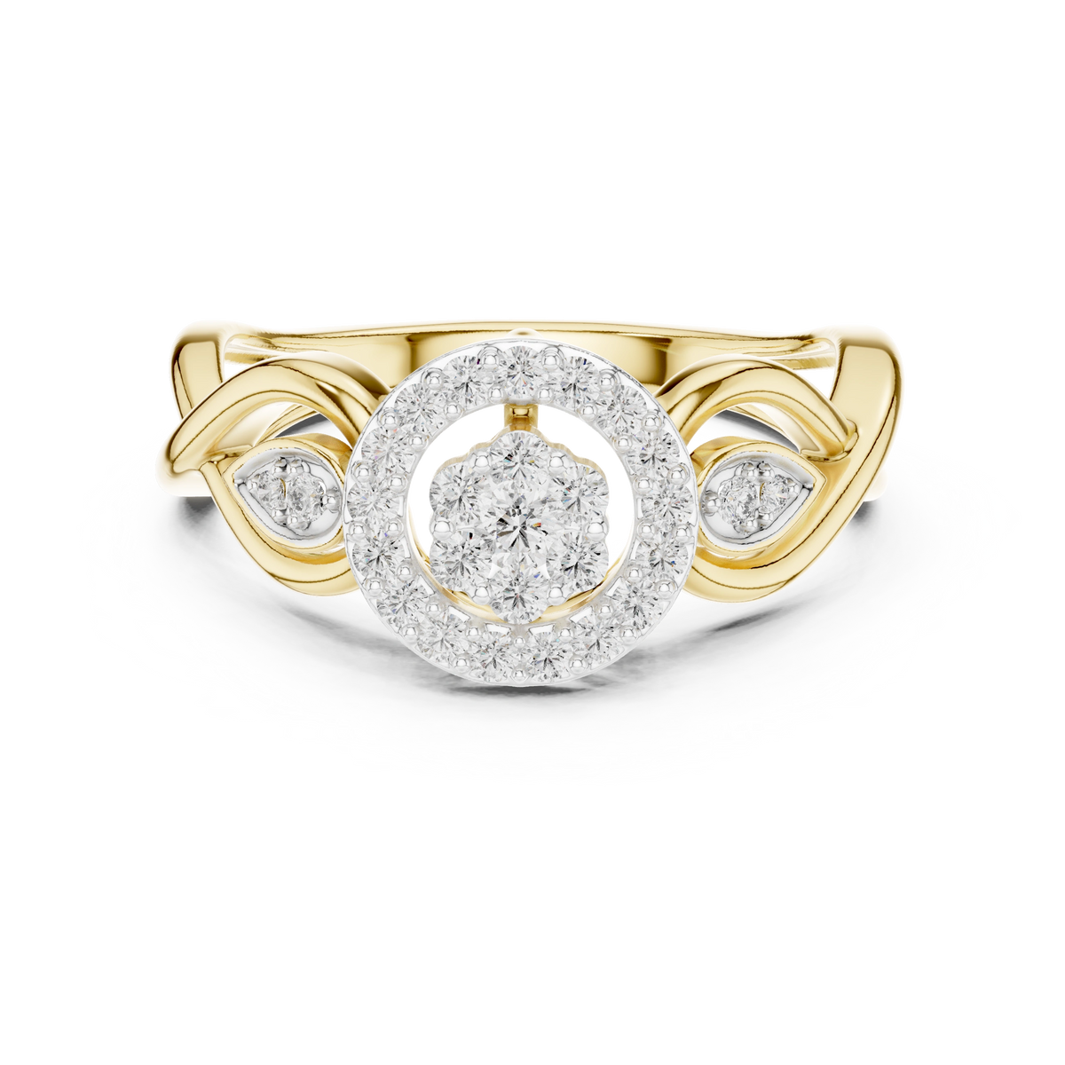 Petal Halo Ring