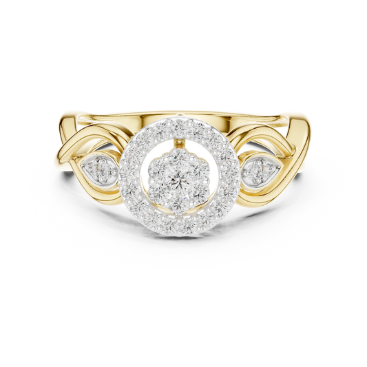 Petal Halo Ring