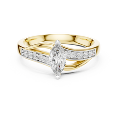 Marquise Wave Ring