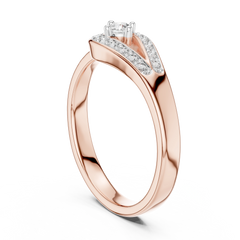Teardrop Halo Ring