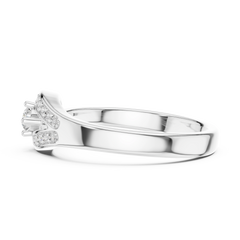 Teardrop Halo Ring