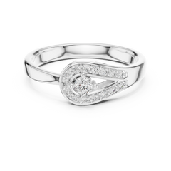 Teardrop Halo Ring
