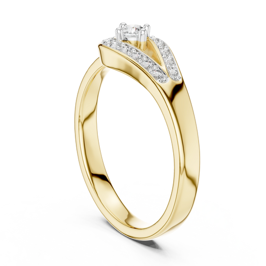 Teardrop Halo Ring
