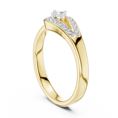 Teardrop Halo Ring