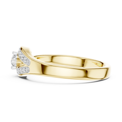 Teardrop Halo Ring