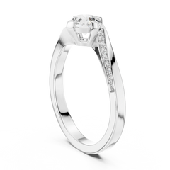 Compass Solitaire Ring