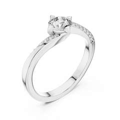 Compass Solitaire Ring