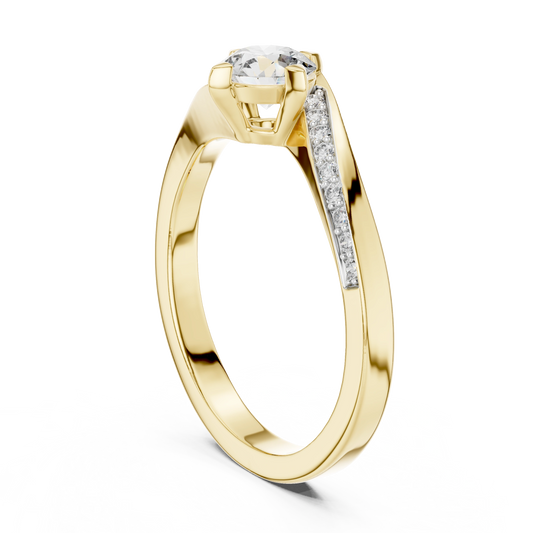 Compass Solitaire Ring