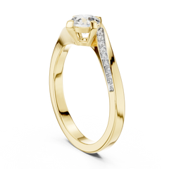 Compass Solitaire Ring