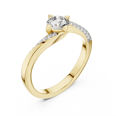Compass Solitaire Ring