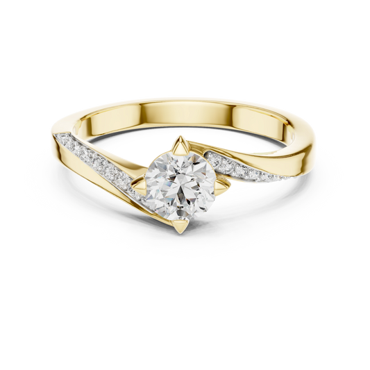 Compass Solitaire Ring