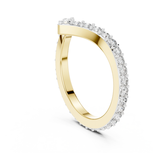 Chevron Sparkle Ring