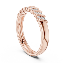 Swirl Ribbon Diamond Band