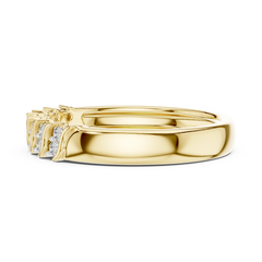 Swirl Ribbon Diamond Band