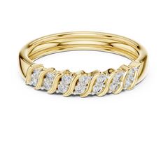 Swirl Ribbon Diamond Band