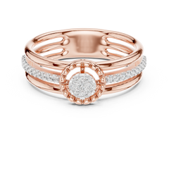 Triple-Row Halo Statement Ring