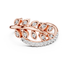 Laurel Marquise Leaf Ring
