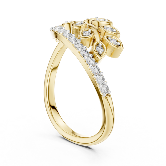 Laurel Marquise Leaf Ring