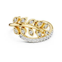 Laurel Marquise Leaf Ring