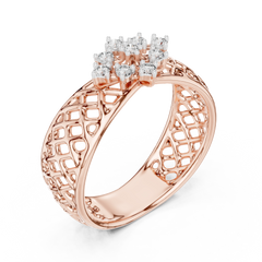 Diamond Trellis Statement Ring