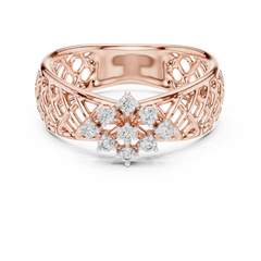 Diamond Trellis Statement Ring