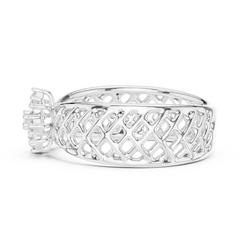 Diamond Trellis Statement Ring