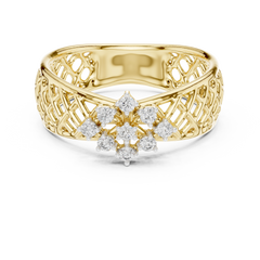 Diamond Trellis Statement Ring