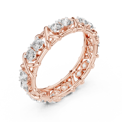 Criss-Cross Diamond Eternity Band