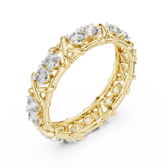 Criss-Cross Diamond Eternity Band