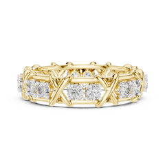 Criss-Cross Diamond Eternity Band