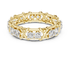 Criss-Cross Diamond Eternity Band