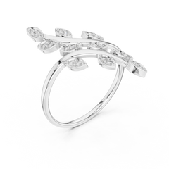Willow Leaf Bypass Ring