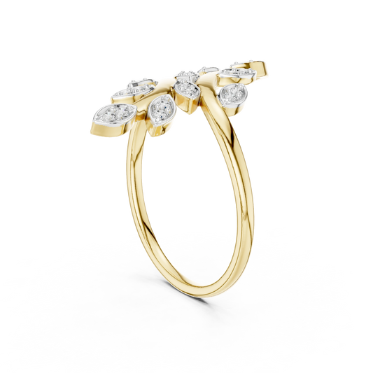 Willow Leaf Bypass Ring
