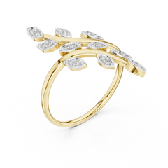 Willow Leaf Bypass Ring