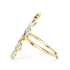 Willow Leaf Bypass Ring