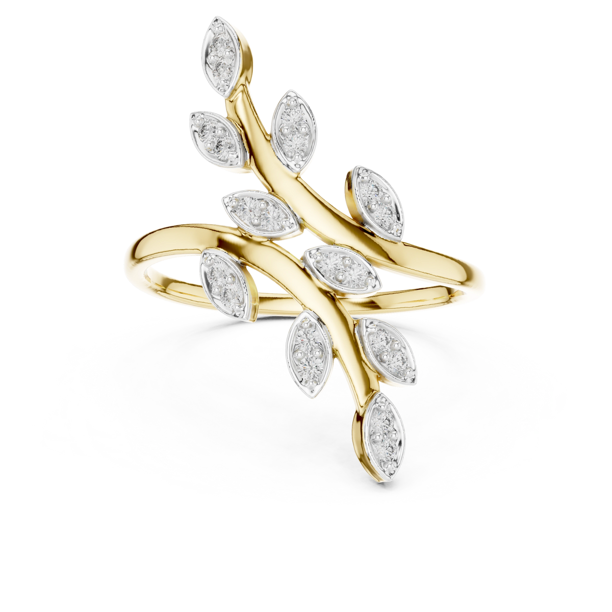 Willow Leaf Bypass Ring