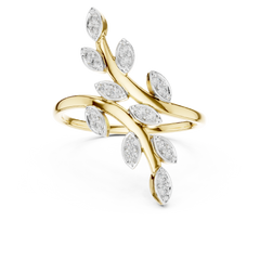 Willow Leaf Bypass Ring