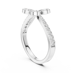Flutter Diamond bypass Ring