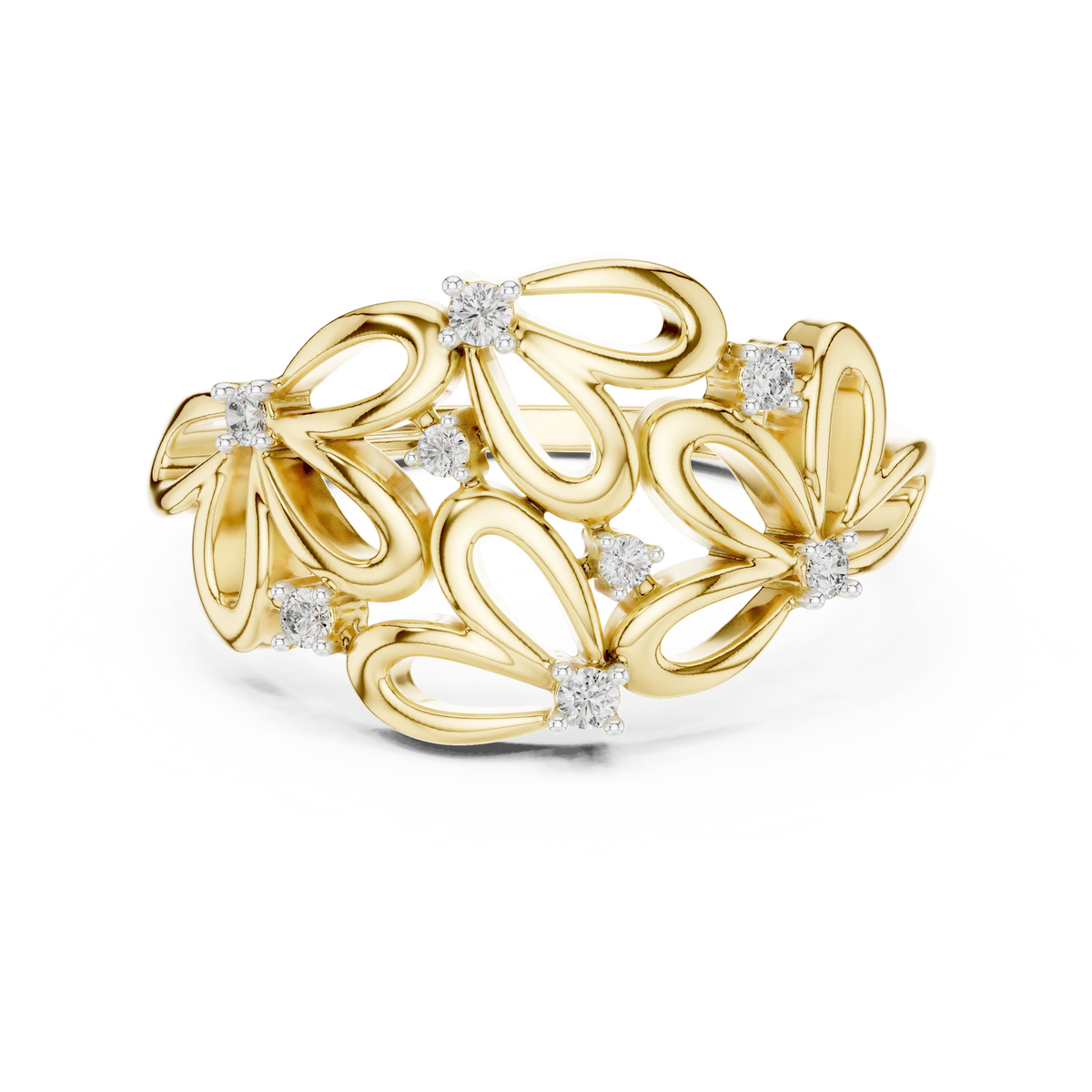 Petal Bloom Statement Ring